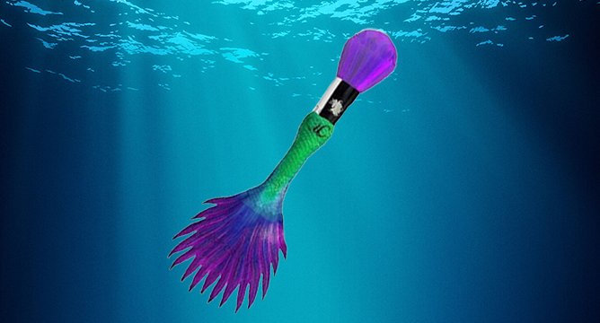 These Brushes Actually Look Like a Mermaid's Tail