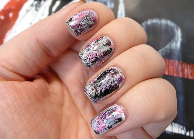 Abstract Graffiti Manicure Tutorial