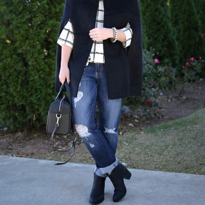 Fall Essentials: Black Cape Coat
