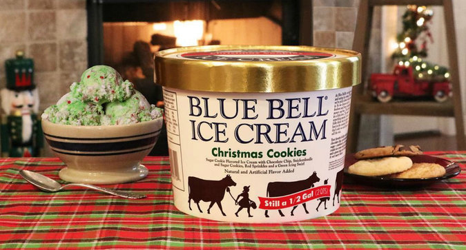 Blue Bell's New Holiday Ice Cream is Here