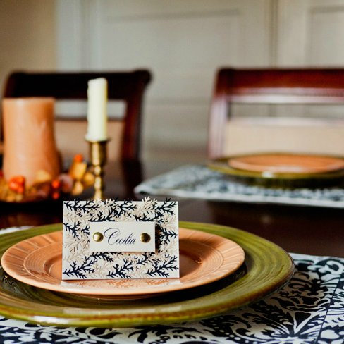 DIY Autumn Leaf Place Cards