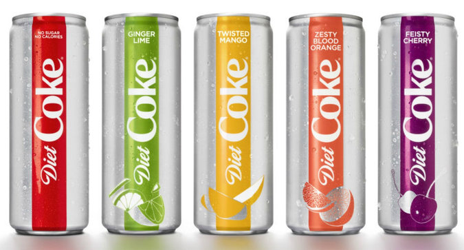 Diet Coke Will Now Come in Four New Flavors