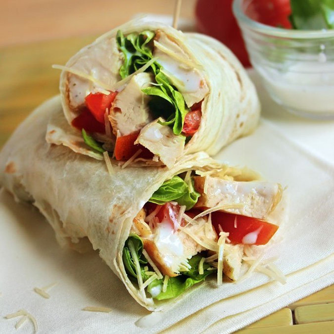 Lunchtime!: Grilled Chicken Sandwich Wraps