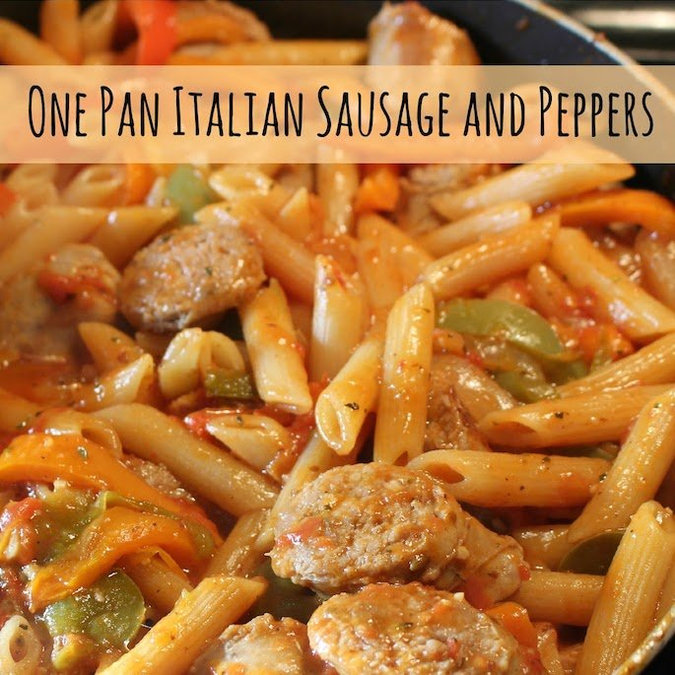 What's for Dinner?: One Pan Italian Sausage and Pepper Pasta