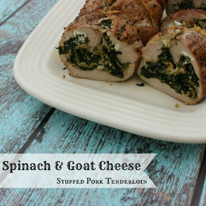 Thanksgiving Inspo: Spinach & Goat Cheese Stuffed Pork Tenderloin