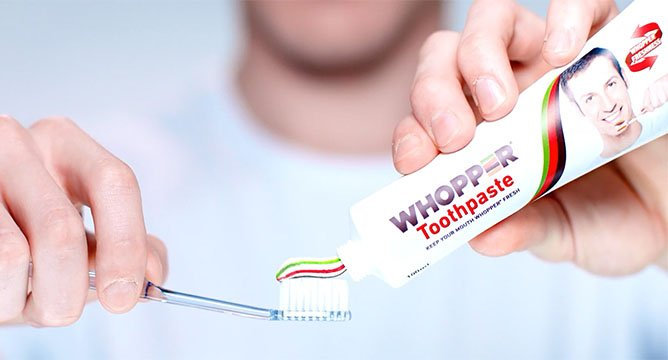 Wait—There Might be a Whopper-Tasting Toothpaste