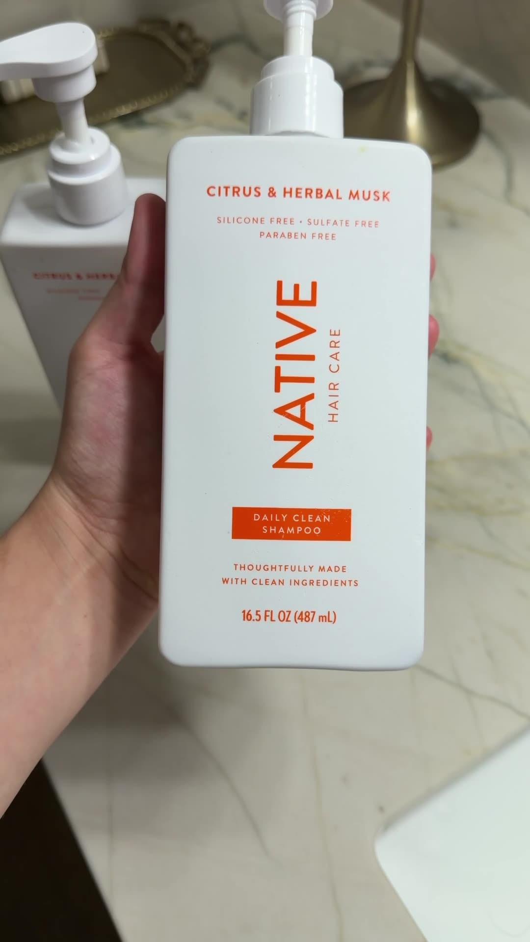 Native Daily Clean Shampoo, Citrus & Herbal Musk, Sulfate Free