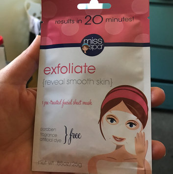 Photo of Miss Spa exfoliate Sheet Face Mask-1 Mask Pack uploaded by Raquel C.