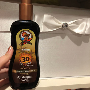 Photo of Australian Gold Spray Gel with Instant Bronzer SPF 30 uploaded by Nora G.