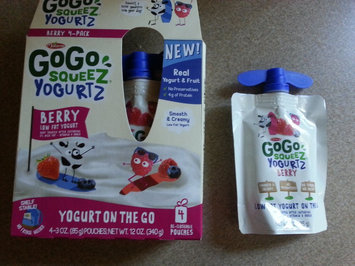 Photo of GoGo SQUEEZ APPLE STRAWBERRY APPLESAUCE ON THE GO uploaded by Brianne C.