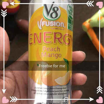 Photo of V8® V-Fusion + Energy Peach Mango Flavored Vegetable & Fruit Juice uploaded by Jo-Vonne L.
