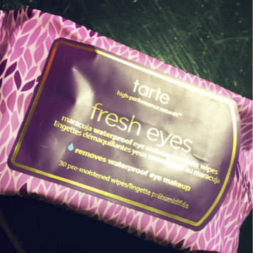 Photo of tarte Fresh Eyes Maracuja Waterproof Eye Makeup Remover Wipes uploaded by Janelle J.