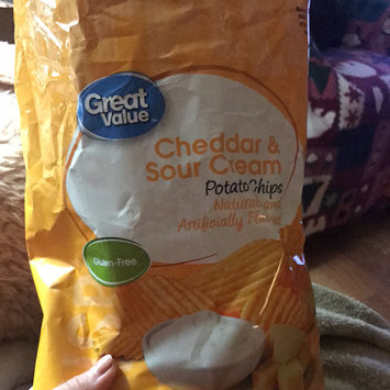 Photo of Great Value Cheddar & Sour Cream Potato Chips, 8 oz uploaded by Madison C.