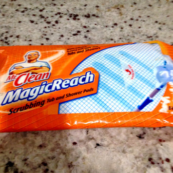 Photo of Authentic Mr. Clean Magic Reach Scrubbing Tub & Shower Pads ,One package of 8 refill pads.ORIGINAL RESEALABLE PLASTIC PACKAGING. uploaded by Nka k.
