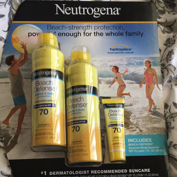 Photo of Neutrogena® Beach Defense® Water + Sun Protection Sunscreen Spray Broad Spectrum SPF 70 uploaded by Tiffany C.