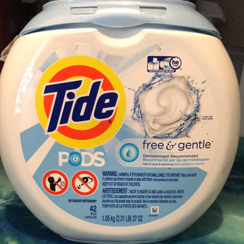 Photo of Tide PODS® Free and Gentle Laundry Detergent uploaded by Missy E.