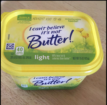 Photo of I Can't Believe It's Not Butter! Light 30% Vegetable Oil Spread uploaded by Ruzzy G.