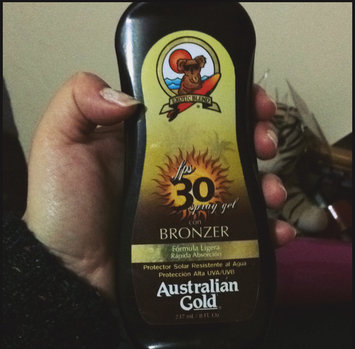 Photo of Australian Gold Spray Gel with Instant Bronzer SPF 30 uploaded by Danae R.