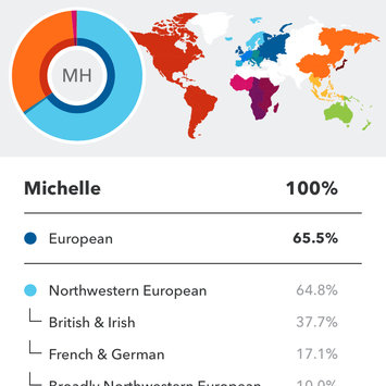 Photo of 23andMe uploaded by Michelle H.