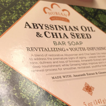 Photo of Nubian Heritage Abyssinian & Chia Bar Soap uploaded by Fran F.