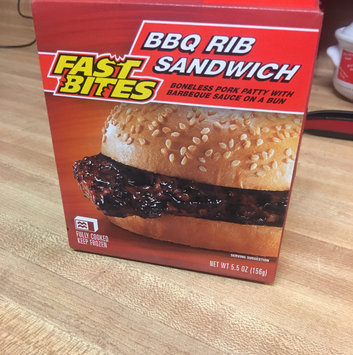 Photo of Fast Bites BBQ Rib Sandwich 5.5 oz. Box uploaded by Teran F.