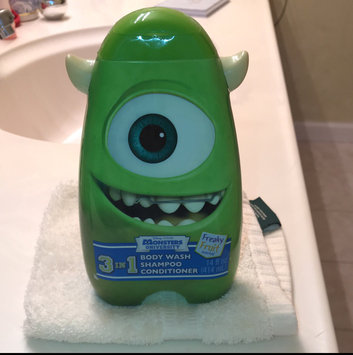 Photo of Disney Pixar Monster University Scary Berry/Freaky Fruit/Wacky Bubble Gum 3 in 1 Body Wash, Shampoo & Conditioner, 14 fl oz (Character and Scent Will Vary) uploaded by Jan a.