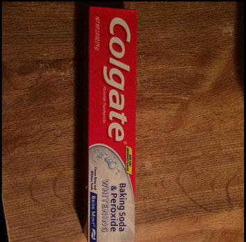 Photo of Colgate® Baking Soda & Peroxide WHITENING Toothpaste Brisk Mint uploaded by Bridgett B.