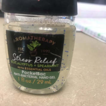 Photo of Bath & Body Works PocketBac Stress Relief Eucalyptus Spearmint Anti-Bacterial Hand Gel uploaded by Marjorie S.