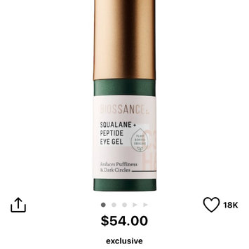 Photo of Biossance Squalane + Peptide Eye Gel uploaded by Nikki R.