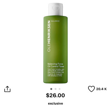 Photo uploaded to OLEHENRIKSEN Balancing Force™ Oil Control Toner by Breanna H.