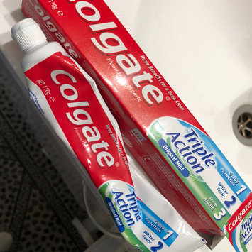 Photo of Colgate® Triple Action Fluoride Toothpaste Original Mint uploaded by Makeupbyjess H.