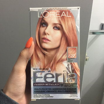 Photo of Feria Multi-Faceted Shimmering Colour Fashion Metallics 822 Medium Iridescent Blonde Hair Color 1 kt Box uploaded by Alana D.