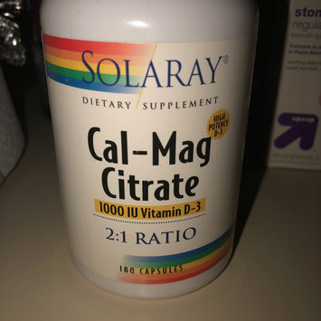 Photo of Solaray - Cal-Mag Citrate with 1000 IU Vitamin D-3 21 Ratio - 180 Capsules uploaded by Alexxandria H.