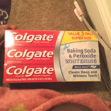 Photo of Colgate® Baking Soda & Peroxide WHITENING Toothpaste Brisk Mint uploaded by member-618f1