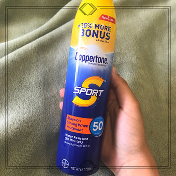 Photo of Coppertone® Sport® Broad Spectrum SPF 50 Sunscreen Spray 9.5 fl. oz. Aerosol Can uploaded by Gab G.