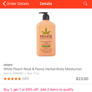 Photo of Hempz Sweet Pineapple & Honey Melon Moisturizer uploaded by serina M.