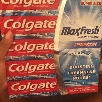 Photo of Colgate® MaxFresh® with WHITENING MINI BREATH STRIPS Toothpaste Cool Mint uploaded by Korah M.