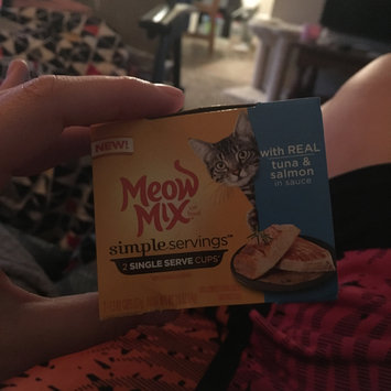 Photo of Meow Mix Simple Servings With Real Tuna And Salmon In Sauce Wet Cat Food, 1.3 Oz, 2 Ct uploaded by Ella P.