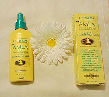 Photo of Optimum Salon Haircare Amla Legend® 10-in-1 Silky Blow-Out Elixir for All Hair Types 6 fl. oz. Bottle uploaded by Fallon J.