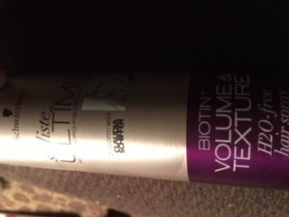Photo of Schwarzkopf Styliste Ultime® Biotin+ Volume™ Hair Spray 10 oz. Aerosol Can uploaded by Sherri C.