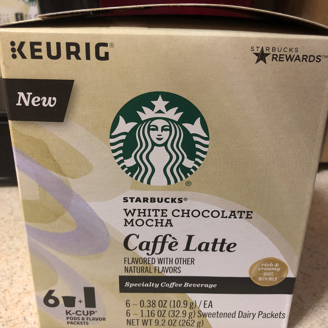 Starbucks® White Chocolate Mocha Caffe Latte Specialty Coffee Beverage KCup® Pods & Flavor