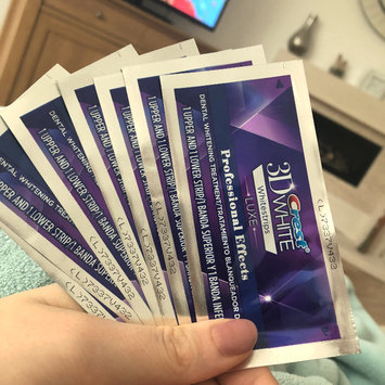 Photo of Crest 3D White Luxe Professional Effects Whitestrips Teeth Whitening Kit uploaded by Grace J.