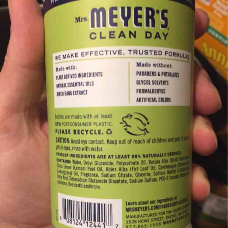 Mrs. Meyer's Clean Day Lemon Verbena Countertop Spray
