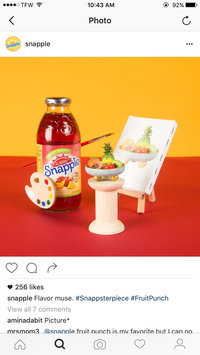 Photo of Snapple Fruit Punch Juice uploaded by Nesa D.