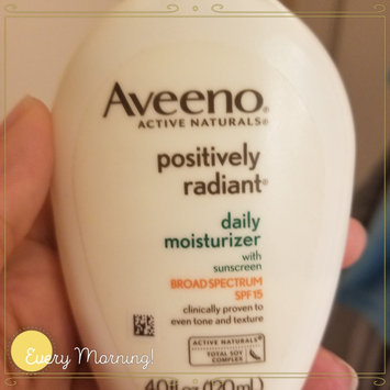 Photo of Aveeno® Positively Radiant Daily Moisturizer SPF 15 uploaded by Sindy N.