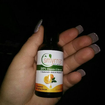 Photo of SMYRNA Angi-Aging Vitamin C Serum 1 Fl Oz. Pure Vitamin C , Plus Vegan Hyaluronic, Vitamin E, Amino Complex uploaded by Rachael G.