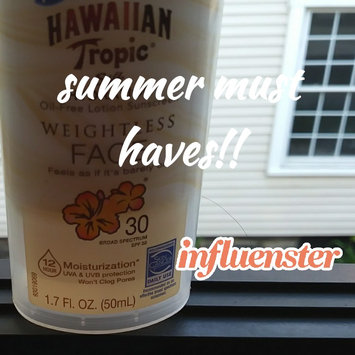 Photo of Hawaiian Tropic® Silk Hydration Weightless SPF 30 Face Sunscreen uploaded by Nicole Z.
