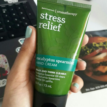 Photo of Bath & Body Works® Aromatherapy STRESS RELIEF-EUCALYPTUS & SPEARMINT Hand Cream uploaded by Clara M.