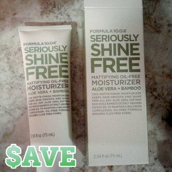 Photo of Formula 10.0.6 Seriously Shine Free Mattifying Oil-Free Moisturizer with Aloe Vera & Bamboo, 2.54 fl oz uploaded by Tiffany T.