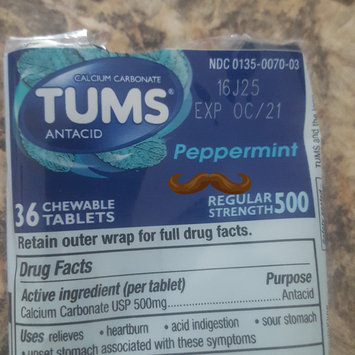 Photo of Tums® Regular Strength 500 Peppermint Antacid/Calcium Carbonate Chewable Tablets 36 ct Pack uploaded by Laura R.
